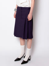 VIVID PLEATS SKIRT (GRAPE)