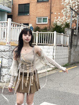 フェアリーレースビーズチェーントップ