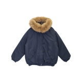 WINTER FUR HOODED PUFFER JACKET