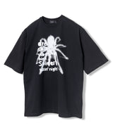 スパイダーリアルオーバーサイズショートT　MSFTS001-ブラック