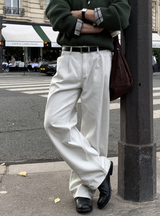 D.MADE Signature Essential Two-Tuck Wide Pants