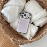 pink silver bumper case