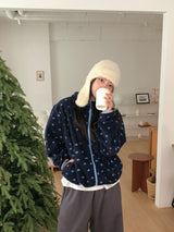 Helgue Wool Button Knit Beanie