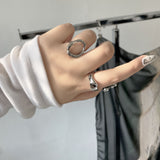 Melted Circle Frame Ring