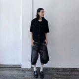 リベット ダブルジップ シャツ