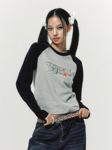 STAR RAGLAN L/S NAVY