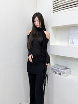 1532. Hole scarf knit T (2color)