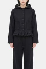 Chloe Check-Lined Hood Jacket