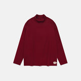 Layer mock neck / Red