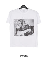 ルーデン ヴィンテージ グラフィック クロップ ショートスリーブ Tシャツ