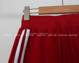 Track zip-up shorts two-piece set