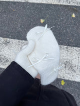 リボン アンゴラ ミトン グローブ