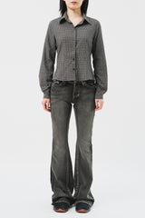 (W) Muer Checked Shirt (3color)