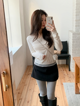 Winter Wool A-line Mini Skirt (5color)