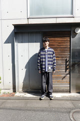 saros ストライプジップアップ - ネイビー(2)