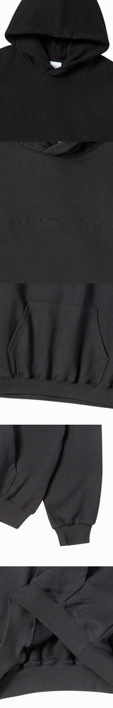 25FW ダブルラインフーディー ブラック