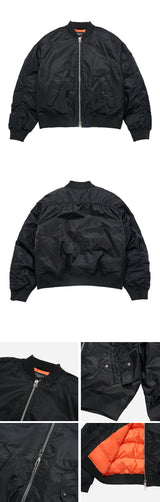 24FW バルーンフィットMA-1パッディングジャケット ブラック