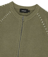 STITCH ZIP-UP KNIT