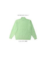 ASCLO Hairy Angora High Neck Knit (5color)