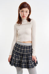 Mila fuzzy knit turtleneck top