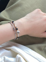 antique mini cross bracelet