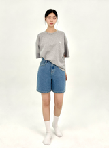 MEDIUM INDIGO DENIM SHORTS code 25008