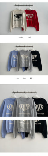ラウクロップラウンドニット(5 colors)