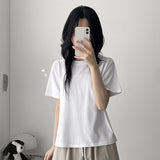 Basic Fit 🌟 Modal Basic Plain Short-Sleeved T-shirt (8 colors)