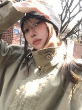 Posie Washed Cotton Blouson Jacket