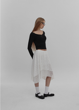 [MADE] Cottage Unbalanced Lace Skirt