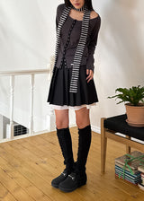 LAYER PLEATS SKIRT