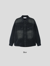 [SET UP가능] Heavy western pocket shirts(2color)