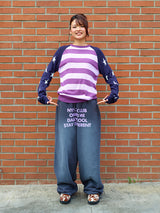 WASHED WIDE SWEATPANTS CHARCOAL