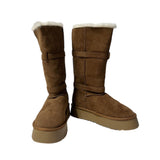 Moufee Fur-Lined Belted Long Ugg Boots