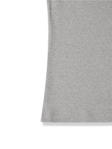 Henley neck sleeveless tee