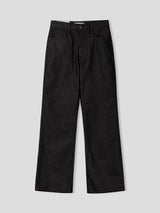 Herringbone denim flare pants