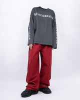 BBD  クラッシュドフェイスピグメントロングtシャツ