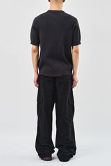 Raw Button Henleyneck Knit (5color)