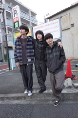 saros check jacket - Charcoal(2)
