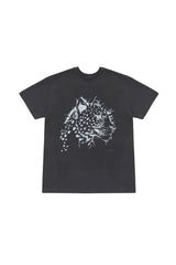 チーターグラフィックオーバーサイズTシャツ チャコール