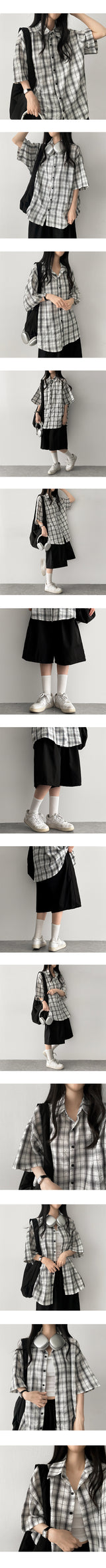 Dia Checkered Short Sleeve Shirt Shirt