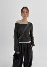 [MADE] Levinson Tape Boat Neck Knit