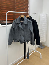 Mate High Neck Double Jacket (2 colors)