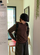[unisex] キルシュッドボタンストライプフーディー