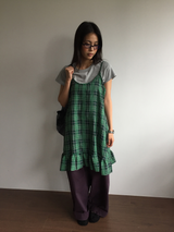 Tartan frill check dress (2color)