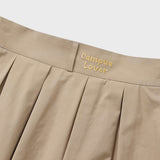 キャンパスラバーベージュフレアミディスカート[For women]