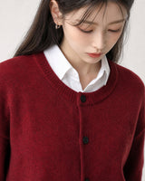 (UNISEX)ウールブレンド ニット カーディガン