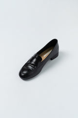 Glossy loafer_black