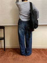 Edge denim pants
