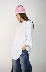 (UNISEX)アイボリーボクシーTシャツ